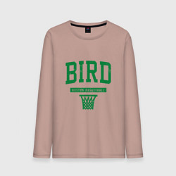 Лонгслив хлопковый мужской Bird - Boston, цвет: пыльно-розовый