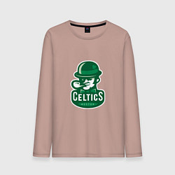 Лонгслив хлопковый мужской Celtics Team, цвет: пыльно-розовый