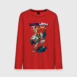 Мужской лонгслив Earth worm - Jim