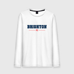 Лонгслив хлопковый мужской Brighton FC Classic, цвет: белый