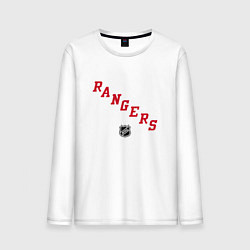 Лонгслив хлопковый мужской New York Rangers NHL, цвет: белый