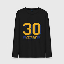 Лонгслив хлопковый мужской 30 Curry, цвет: черный