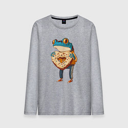 Мужской лонгслив Пряничная лягушка