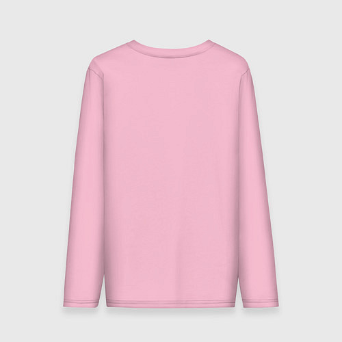 Мужской лонгслив Большая надпись 33 на белом фоне / Светло-розовый – фото 2