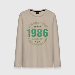 Мужской лонгслив Легенда с 1986 года