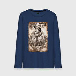 Лонгслив хлопковый мужской Lady Mechanika, цвет: тёмно-синий