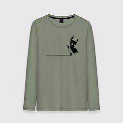 Мужской лонгслив Hollow Knight на краю