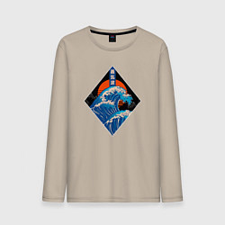 Мужской лонгслив Шторм на закате