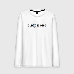 Мужской лонгслив Old school, шеврон старой школы