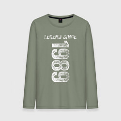 Лонгслив хлопковый мужской Легенда с 1989 года, цвет: авокадо
