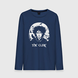 Лонгслив хлопковый мужской The Cure арт Роберт Смит, цвет: тёмно-синий