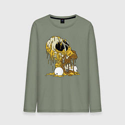 Мужской лонгслив Разложившийся Гомер Симпсон - ужас