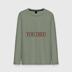 Мужской лонгслив Dark Souls - You Died