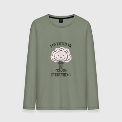 Мужской лонгслив I Overthink Everything