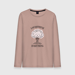 Мужской лонгслив I Overthink Everything