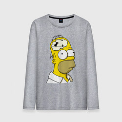 Мужской лонгслив Гомер Симпсон - нет подключения к интернету