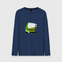 Лонгслив хлопковый мужской Booba Pepe, цвет: тёмно-синий