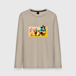 Мужской лонгслив Делай деньги Остров сокровищ