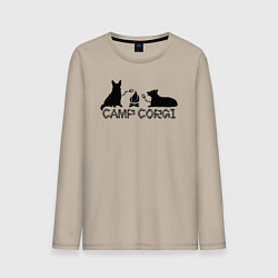Мужской лонгслив Лагерь корги