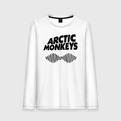 Лонгслив хлопковый мужской Arctic Monkeys, цвет: белый