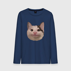 Мужской лонгслив Polite cat meme