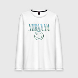 Мужской лонгслив Nirvana - смайлик