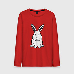 Мужской лонгслив Снежный кролик