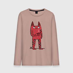 Мужской лонгслив Кот босс