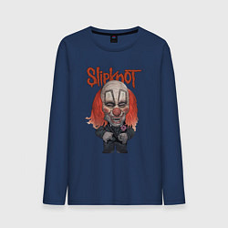 Лонгслив хлопковый мужской Slipknot art, цвет: тёмно-синий