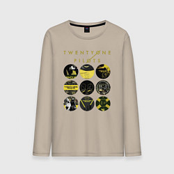 Мужской лонгслив Twenty One Pilots коллаж