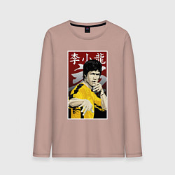 Мужской лонгслив Дракон Брюс Ли