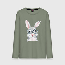 Мужской лонгслив Серый кролик