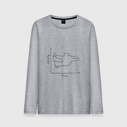 Мужской лонгслив Утка - кролик