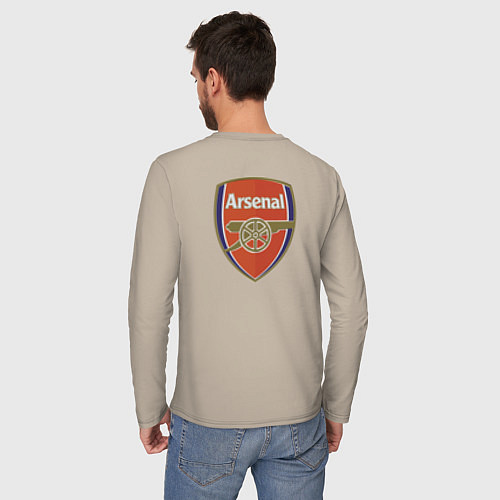 Мужской лонгслив Arsenal - sweeper - England - London / Миндальный – фото 4