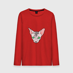 Мужской лонгслив Сфинкс - кот без шерсти