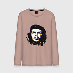 Лонгслив хлопковый мужской Coloured Che, цвет: пыльно-розовый