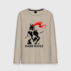 Лонгслив хлопковый мужской Dark Souls, цвет: миндальный