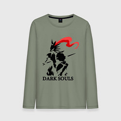 Лонгслив хлопковый мужской Dark Souls, цвет: авокадо