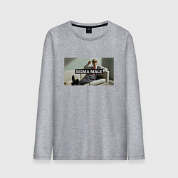 Мужской лонгслив Sigma male - Бэйтман