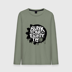 Лонгслив хлопковый мужской Blink one eighty two, цвет: авокадо