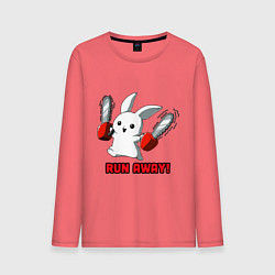 Мужской лонгслив Rabbit run away