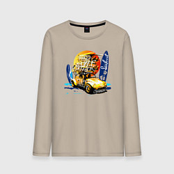 Мужской лонгслив Авто и доски для серфинга