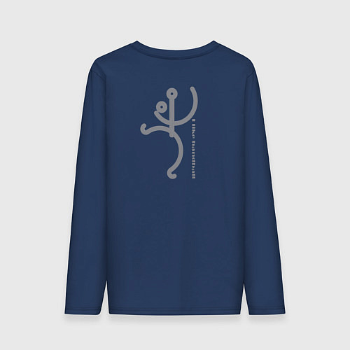 Мужской лонгслив Мне нравится гандбол на английском / Тёмно-синий – фото 2