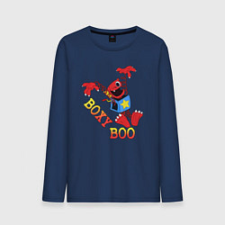 Лонгслив хлопковый мужской Boxy Boo, цвет: тёмно-синий