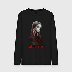 Мужской лонгслив Wednesday fan art