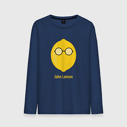 Лонгслив хлопковый мужской John Lemon, цвет: тёмно-синий