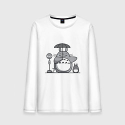 Мужской лонгслив Тоторо с зонтиком