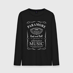 Лонгслив хлопковый мужской Paramore в стиле Jack Daniels, цвет: черный