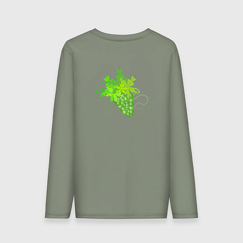 Мужской лонгслив Во мне целая гроздь винограда / Авокадо – фото 2