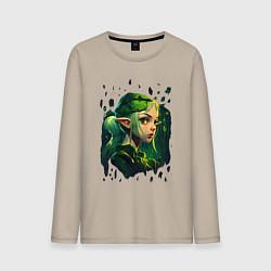 Мужской лонгслив Лесная эльфийка